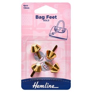 Hemline Bag Feet Gold | 