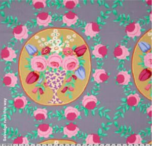 Kaffe Fassett Fabric Cameo Panel Grey | 