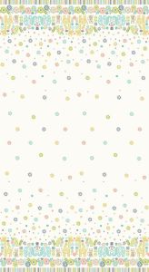 Just for Kids fabric: Baby Safari Double Edge Border Cream (per 1/4 metre) | 