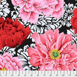 Philip Jacobs Fabric: Brocade Peony Crimson (per 1/4 metre) | 