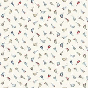 High Tide Fabric: Sail Away, Cream | 