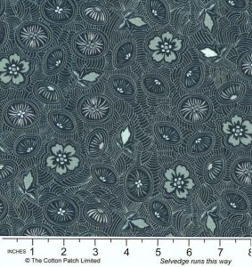 Japanese Garden Fabric: Japanese Garden, Blue | 