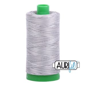 Aurifil 40 Cotton Variegated Thread 4670 Silver Fox | 