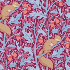 Tilda Hibernation fabric: Squireldream Hibiscus (per 1/4 metre) | 