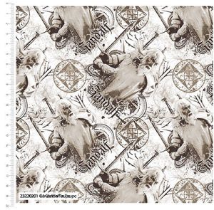 Lord of the Rings Fabric: Gandalf Taupe (per 1/4 metre) | 