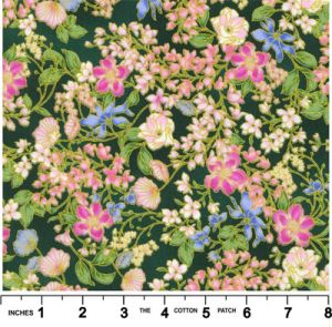 Aurelia Fabric: Packed Floral Forest (per 1/4 metre) | 