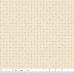 Wildflower Cottage fabric: Cream Birds | 