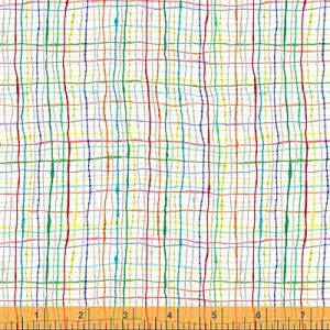 Just for Kids fabric: Crosshatch White (per 1/4 metre) | 