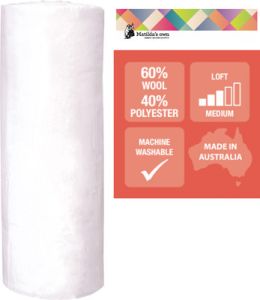 Matilda's Own Wool/Polyester Wadding Roll | 