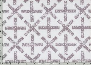 Art Theory Fabric: x & + Grey (per 1/4 metre) | 