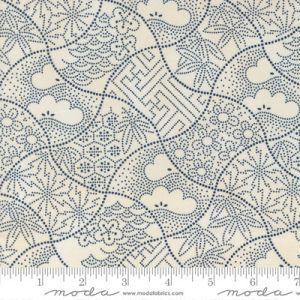 Indigo Blooming fabric: Fuji Sand Midnight | 