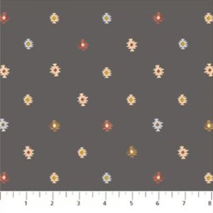 Wild West fabric: Motif Grey (per 1/4 metre) | 