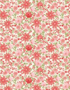 Sentiments fabric: Packed Floral Cream | 