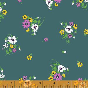 Posy Fabric: Posy Teal (per 1/4 metre) | 