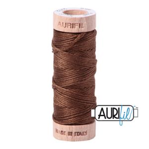 Aurifil Floss Cotton Thread 2372 Dark Antique Gold | 