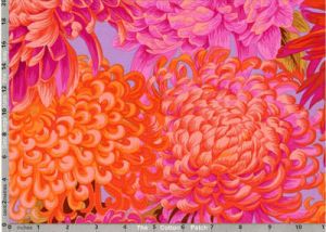 Philip Jacobs Fabric Japanese Chrysanthemum Pink (per 1/4 metre) | 