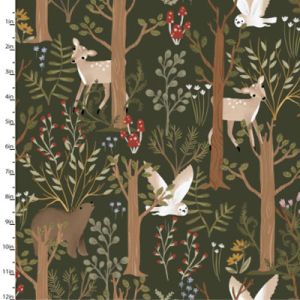 Cozy Forest Fabric: Whimsical Woods (per 1/4 metre) | 