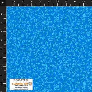 Quilters Coordinates fabric: Foliage Blue (per 1/4 metre) | 