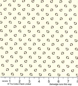 Classic Coordinates Fabric: Star and Crescent Brown (per 1/4 metre) | 