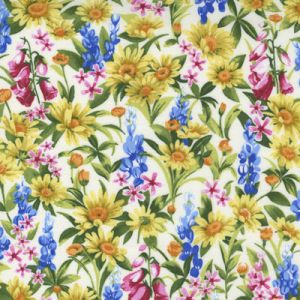 Wildflowers fabric: Loose Floral Cloud (per 1/4 metre) | 