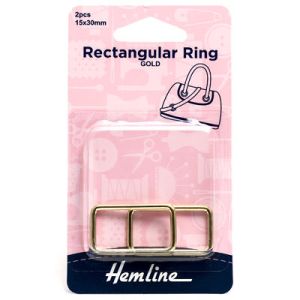 Rectangular Bag Strap Ring Gold | 