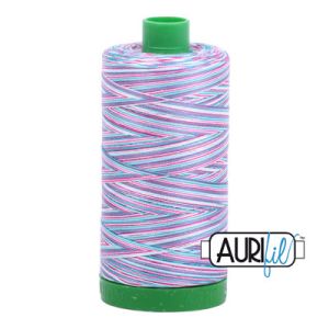 Aurifil 40 Cotton Variegated Thread 4647 Berrylicious | 