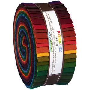 Robert Kaufman Kona New Dark Palette 21/2' RollUp | 