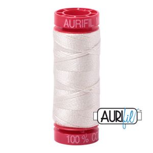 Aurifil 12 Cotton Thread 2309 Silver White | 