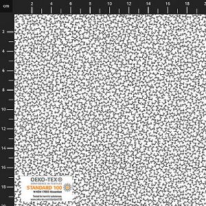 Quilters Coordinates fabric: Half Stars White (per 1/4 metre) | 