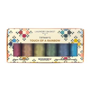 Wonderfil Invisafil Tiffany's Touch of a Rainbow by Edyta Sitar | 