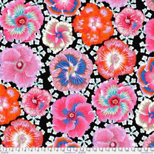 Philip Jacobs Fabric: Floating Hibiscus Contrast (per 1/4 metre) | 