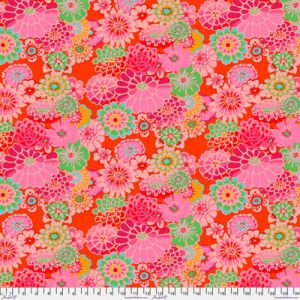 Kaffe Fassett Asian Circle Tomato (per 1/4 metre) | 