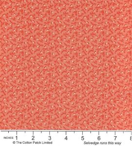 Classic Coordinates Fabric: Ditsy Deep Coral (per 1/4 metre) | 