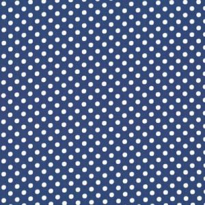 Colour Basic Polka Dots: Medium Spots Denim (per 1/4 metre) | 