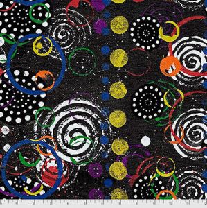 Free Spirit Game Day fabric: Life Multi (per 1/4 metre) | 