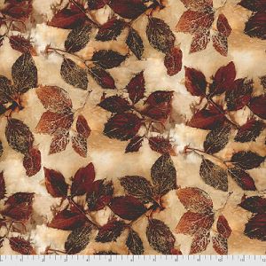 Into the Woods Fabric: Redtwig Dogwood Mahogany (per 1/4 metre) | 