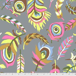 Kaffe Fassett Collective: Tickle My Fancy Grey (per 1/4 metre) | 