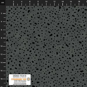 Quilters Coordinates fabric: Drops Dark Grey (per 1/4 metre) | 