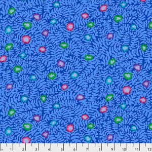 Kaffe Fassett Collective: Moss Flower Blue (per 1/4 metre) | 