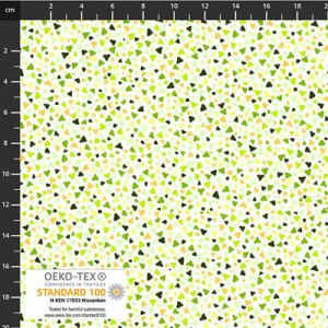 Quilters Coordinates fabric: Tiny Triangles Green (per 1/4 metre) | 