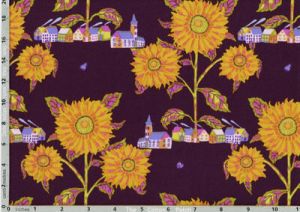 Free Spirit Designers Fabric: Sunny Village Maize (per 1/4 metre) | 