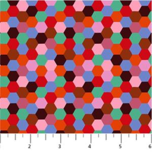 Piecework fabric: Hexagon, Vintage | 