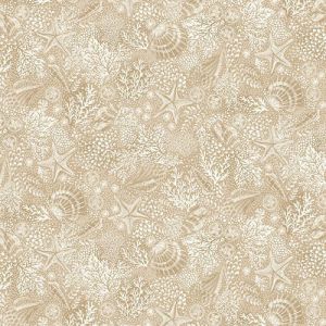 High Tide Fabric: Reef, Cream | 