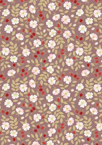 Evergreen fabric: Dog Rose Soft Brown Lewis & Irene | 