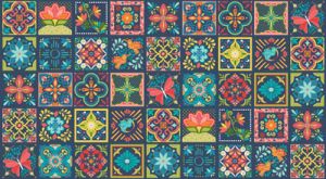 Land of Enchantment Tiles Multi Panel 60cm | 