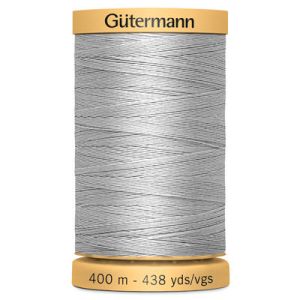 Gutermann Natural Cotton 50 Weight Thread 400m 618 Grey Skies | 