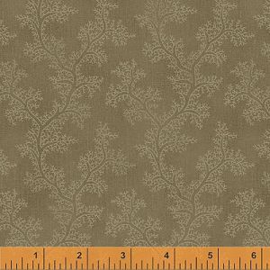 Jeanne Horton Fabric: Coral Olive (per 1/4 metre) | 