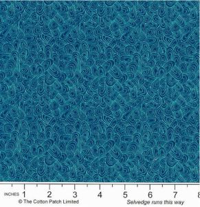 Whimsy Fabric: Just Swell, Dark Teal | 