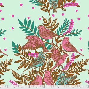 Bright Eyes Fabric: Visitation Seafoam (per 1/4 metre) | 