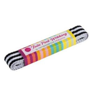 Tula Pink Webbing Black and White 2 yards | 